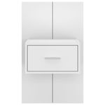 Casa si Gradina - Mobilier - Comode si corpuri - Noptiere - Noptiera de perete, alb - Infinity.ro