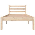 Casa si Gradina - Mobilier - Paturi si accesorii - Paturi - Cadru de pat mic single, 75x190 cm, lemn masiv de pin - Infinity.ro