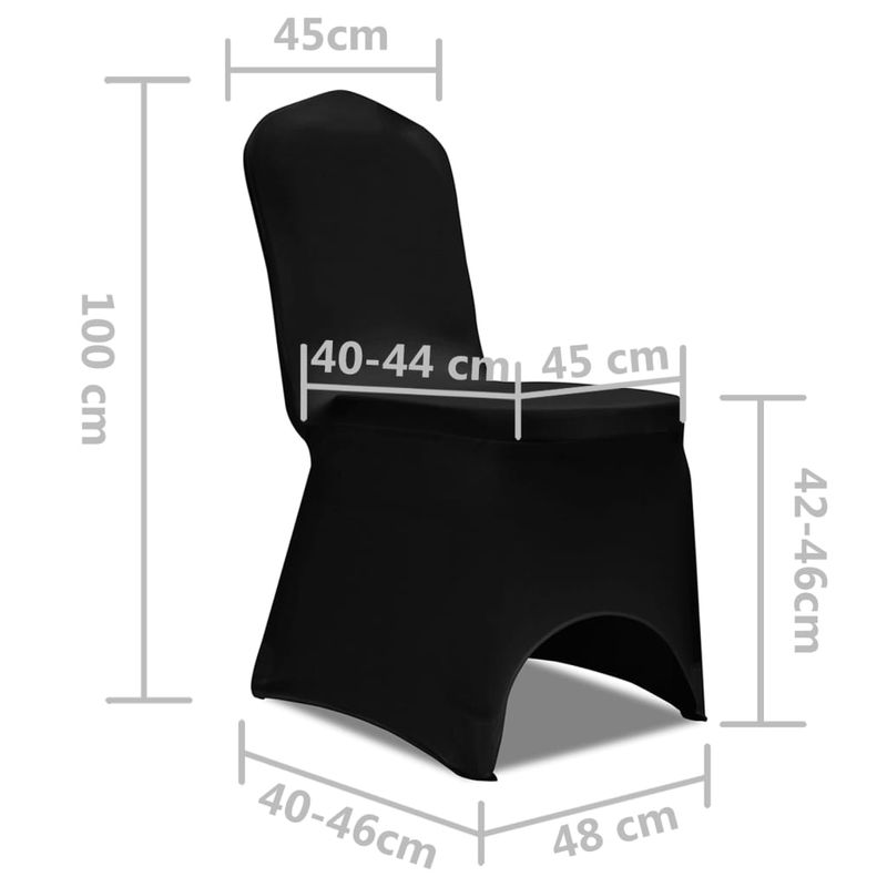 Casa si Gradina - Textile si covoare - Huse pentru mobilier - Husa de scaun elastica, 6 buc., alb - Infinity.ro