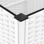 Casa si Gradina - Gradinarit si plante - Plante si ghivece - Ghivece si suporturi - Jardiniera de gradina cu spalier, alb, 120x40x121,5 cm, PP - Infinity.ro