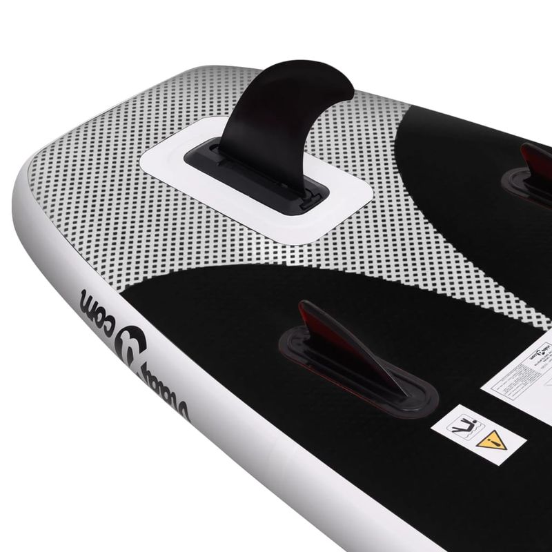 Sport si Outdoor - Sporturi acvatice - Sporturi pe placa - Stand up paddle - Set placa paddleboarding gonflabila, negru, 330x76x10 cm - Infinity.ro