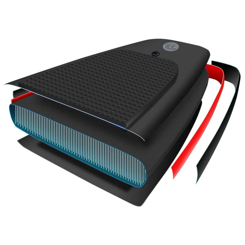 Sport si Outdoor - Sporturi acvatice - Sporturi pe placa - Stand up paddle - Set placa paddleboarding gonflabila, negru, 330x76x10 cm - Infinity.ro