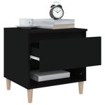Casa si Gradina - Mobilier - Comode si corpuri - Noptiere - Noptiera, 2 buc., negru, 50x46x50 cm, lemn prelucrat - Infinity.ro