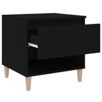 Casa si Gradina - Mobilier - Comode si corpuri - Noptiere - Noptiera, 2 buc., negru, 50x46x50 cm, lemn prelucrat - Infinity.ro