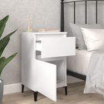 Casa si Gradina - Mobilier - Comode si corpuri - Noptiere - Noptiera, alb, 40x35x70 cm - Infinity.ro