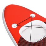 Sport si Outdoor - Sporturi acvatice - Sporturi pe placa - Stand up paddle - Set placa paddleboarding gonflabila, rosu, 300x76x10 cm - Infinity.ro