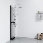 Casa si Gradina - Sanitare - Cazi si cabine de dus - Paravane si usi - Perete de dus walk-in pliabil 70x190 cm sticla ESG transparenta - Infinity.ro