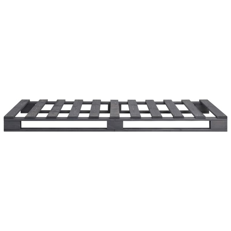 Casa si Gradina - Mobilier - Paturi si accesorii - Paturi - Cadru de pat din paleti, gri, 90 x 200 cm, lemn masiv de pin - Infinity.ro