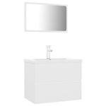 Casa si Gradina - Mobilier - Seturi de mobilier - Seturi baie - Set mobilier de baie, alb, lemn prelucrat - Infinity.ro