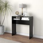 Casa si Gradina - Mobilier - Comode si corpuri - Console - Masuta consola, negru, 78x30x80 cm, PAL - Infinity.ro