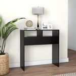 Casa si Gradina - Mobilier - Comode si corpuri - Console - Masuta consola, negru, 78x30x80 cm, PAL - Infinity.ro