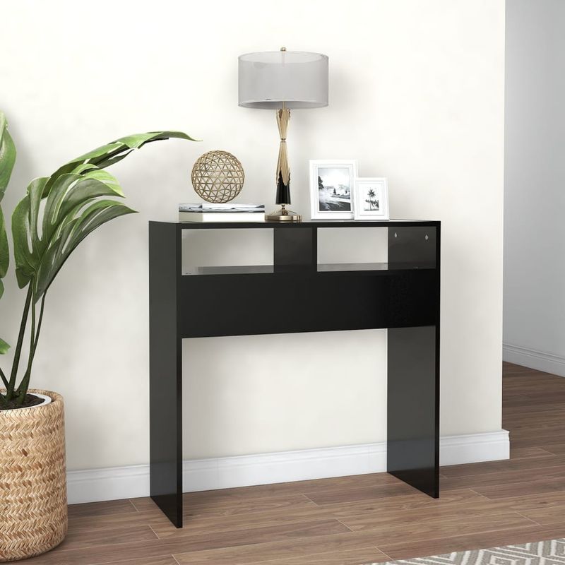 Casa si Gradina - Mobilier - Comode si corpuri - Console - Masuta consola, negru, 78x30x80 cm, PAL - Infinity.ro