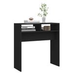 Casa si Gradina - Mobilier - Comode si corpuri - Console - Masuta consola, negru, 78x30x80 cm, PAL - Infinity.ro