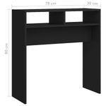 Casa si Gradina - Mobilier - Comode si corpuri - Console - Masuta consola, negru, 78x30x80 cm, PAL - Infinity.ro