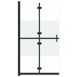Casa si Gradina - Sanitare - Cazi si cabine de dus - Paravane si usi - Perete de dus walk-in pliabil , 70x190 cm, sticla ESG jumatate mata - Infinity.ro