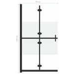 Casa si Gradina - Sanitare - Cazi si cabine de dus - Paravane si usi - Perete de dus walk-in pliabil , 70x190 cm, sticla ESG jumatate mata - Infinity.ro