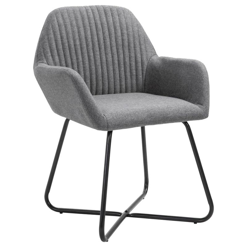 Casa si Gradina - Mobilier - Scaune si fotolii - Scaune - Scaune de bucatarie pivotante, 4 buc., gri inchis, textil - Infinity.ro