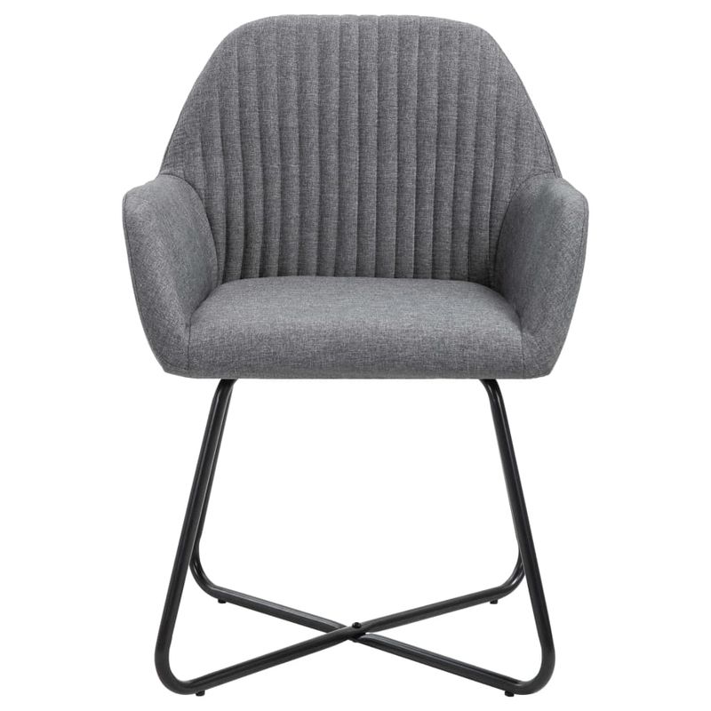 Casa si Gradina - Mobilier - Scaune si fotolii - Scaune - Scaune de bucatarie pivotante, 4 buc., gri inchis, textil - Infinity.ro