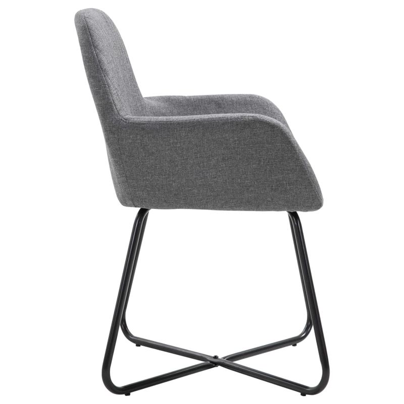 Casa si Gradina - Mobilier - Scaune si fotolii - Scaune - Scaune de bucatarie pivotante, 4 buc., gri inchis, textil - Infinity.ro