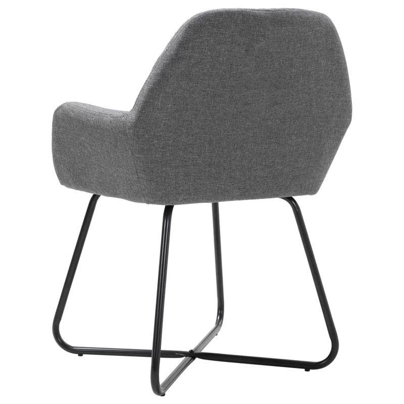 Casa si Gradina - Mobilier - Scaune si fotolii - Scaune - Scaune de bucatarie pivotante, 4 buc., gri inchis, textil - Infinity.ro