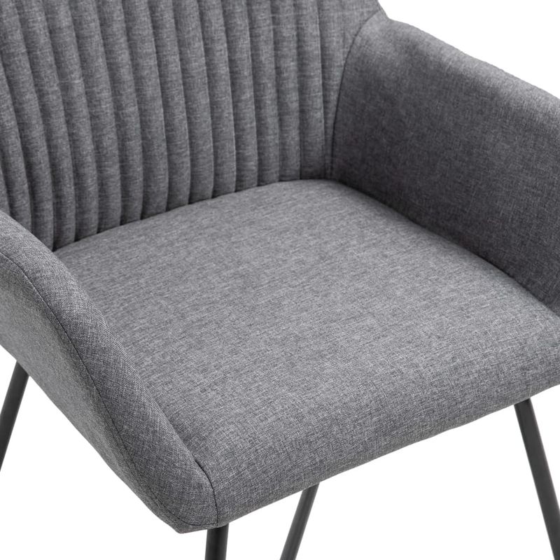 Casa si Gradina - Mobilier - Scaune si fotolii - Scaune - Scaune de bucatarie pivotante, 4 buc., gri inchis, textil - Infinity.ro