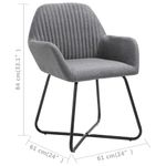 Casa si Gradina - Mobilier - Scaune si fotolii - Scaune - Scaune de bucatarie pivotante, 4 buc., gri inchis, textil - Infinity.ro