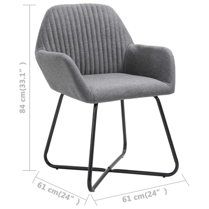 Casa si Gradina - Mobilier - Scaune si fotolii - Scaune - Scaune de bucatarie pivotante, 4 buc., gri inchis, textil - Infinity.ro