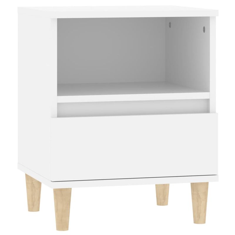 Casa si Gradina - Mobilier - Comode si corpuri - Noptiere - Noptiere, 2 buc., alb, 40x35x50 cm - Infinity.ro