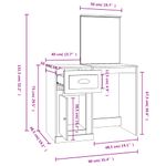 Casa si Gradina - Mobilier - Comode si corpuri - Masute de toaleta - Masa de toaleta cu oglinda, negru 90x50x132,5 cm lemn prelucrat - Infinity.ro