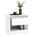 Casa si Gradina - Mobilier - Comode si corpuri - Noptiere - Noptiera, 2 buc., alb, 40x30x39 cm, PAL - Infinity.ro