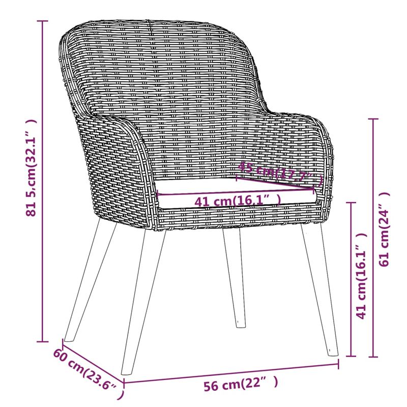 Casa si Gradina - Gradina si terasa - Mobilier exterior - Seturi mobila gradina - Set mobilier de gradina cu perne, 3 piese, negru - Infinity.ro