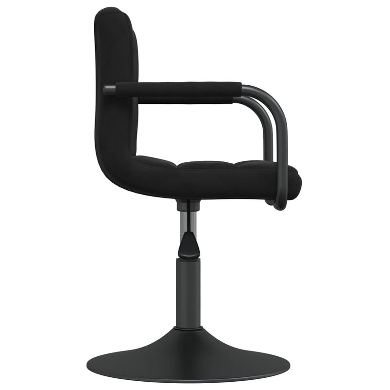 Casa si Gradina - Mobilier - Scaune si fotolii - Scaune - Scaune de bucatarie pivotante, negru, catifea - Infinity.ro