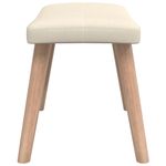 Casa si Gradina - Mobilier - Scaune si fotolii - Scaune - Scaun de relaxare cu taburet, crem, textil - Infinity.ro