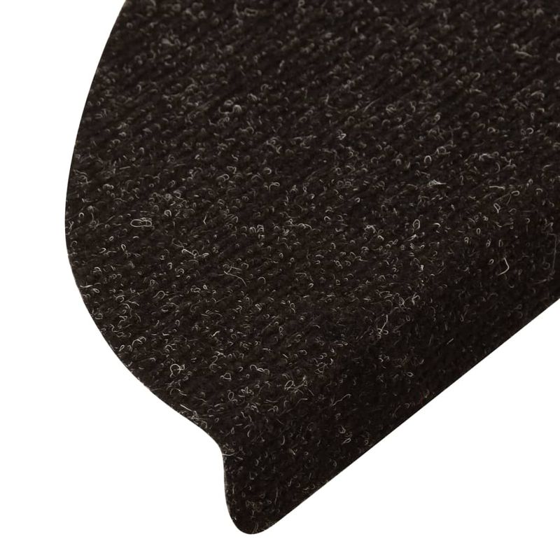 Casa si Gradina - Textile si covoare - Covoare - Covoare casa - Covorase scari autoadezive, 15 buc, antracit, 56x17x3 cm - Infinity.ro
