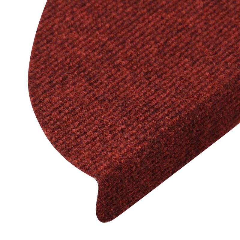 Casa si Gradina - Textile si covoare - Covoare - Covoare casa - Covorase scari autoadezive, 15 buc., rosu, 56x17x3 cm - Infinity.ro