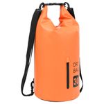 Sport si Outdoor - Sporturi acvatice - Rafting, caiac si canoe - Rucsac impermeabil cu fermoar, portocaliu, 30 L, PVC - Infinity.ro