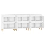 Casa si Gradina - Mobilier - Comode si corpuri - Comode - Servante, 3 buc, alb, 60x35x70 cm, lemn prelucrat - Infinity.ro
