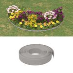 Casa si Gradina - Gradina si terasa - Garduri, panouri si accesorii - Bordura de gradina, gri, 10 m 10 cm, polietilena - Infinity.ro