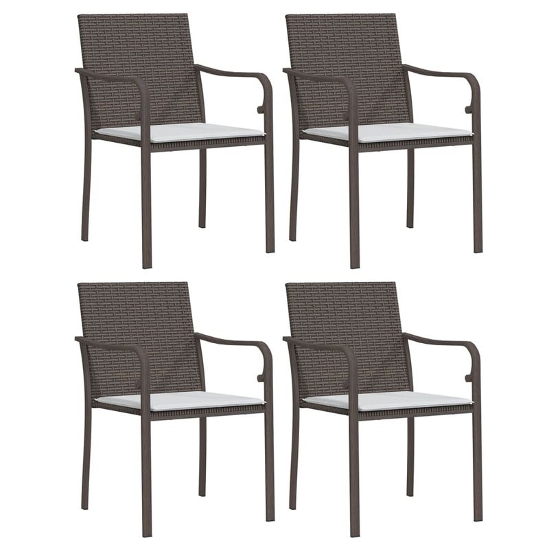 Casa si Gradina - Gradina si terasa - Mobilier exterior - Seturi mobila gradina - Set mobilier de gradina cu perne, 5 piese, poliratan si otel - Infinity.ro