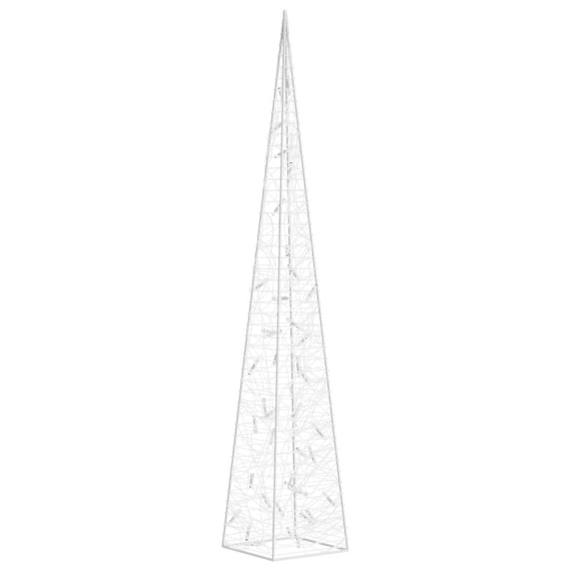 Casa si Gradina - Decoratiuni - Decoratiuni de sezon - Con de lumina cu LED decorativ, alb rece, 90 cm, acrilic - Infinity.ro