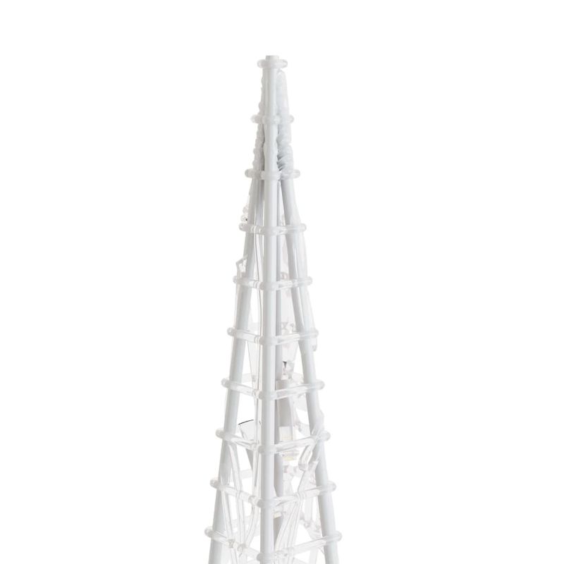 Casa si Gradina - Decoratiuni - Decoratiuni de sezon - Con de lumina cu LED decorativ, alb rece, 90 cm, acrilic - Infinity.ro