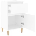 Casa si Gradina - Mobilier - Comode si corpuri - Noptiere - Noptiera, alb, 40x35x70 cm - Infinity.ro