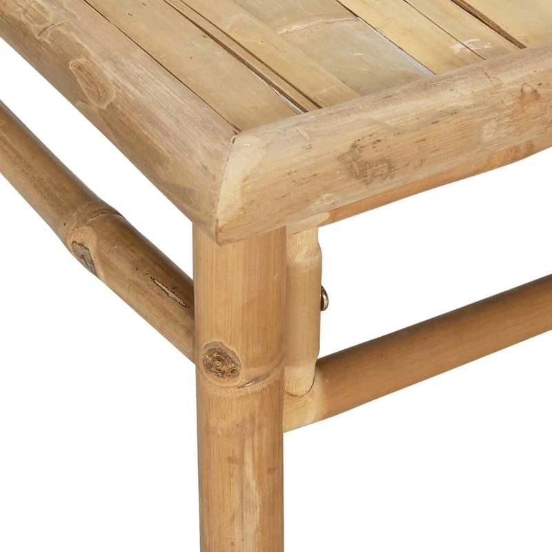Casa si Gradina - Gradina si terasa - Mobilier exterior - Canapele si fotolii gradina - Set mobilier de gradina, cu perne alb crem, 3 piese, bambus - Infinity.ro
