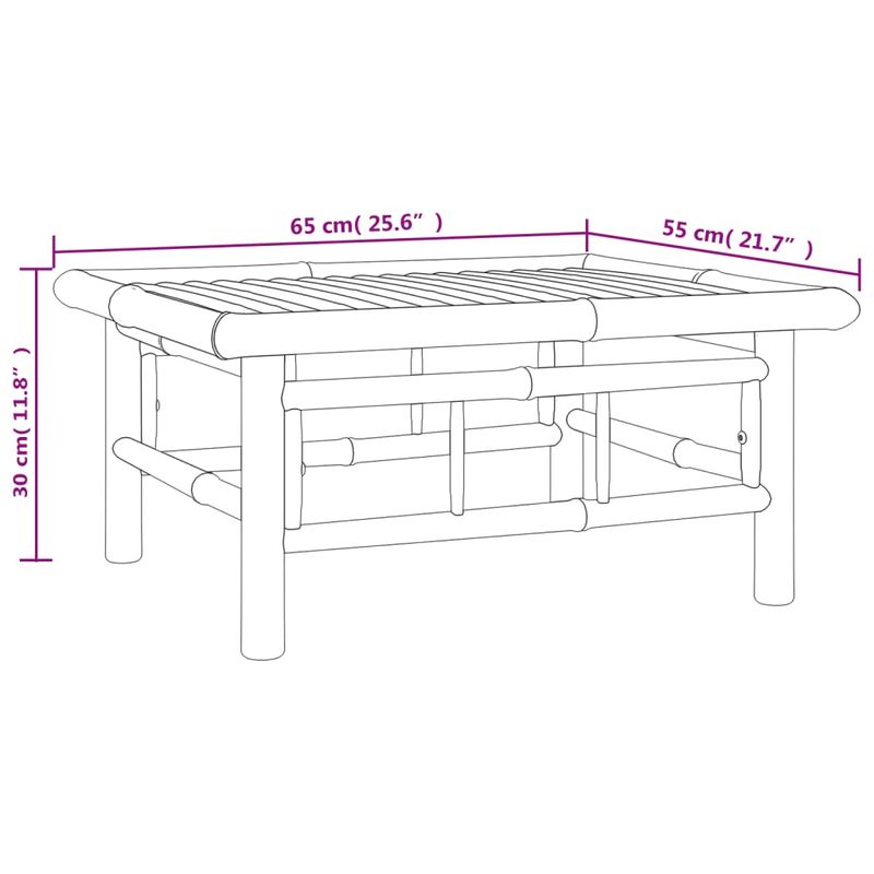 Casa si Gradina - Gradina si terasa - Mobilier exterior - Canapele si fotolii gradina - Set mobilier de gradina, cu perne alb crem, 3 piese, bambus - Infinity.ro