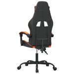 PC, gaming si accesorii - Gaming - Accesorii gaming - Scaune gaming - Scaun de gaming pivotant, negru si portocaliu, piele ecologica - Infinity.ro