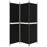 Casa si Gradina - Decoratiuni - Pereti despartitori si paravane - Paravan de camera cu 3 panouri, negru, 150 x 180 cm, textil - Infinity.ro