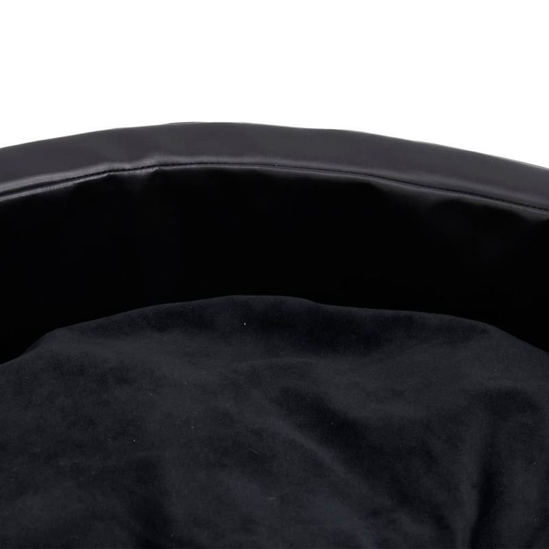 Petshop - Accesorii petshop - Culcusuri si custi - Culcusuri si saltele - Pat pentru caini, negru, 90x79x20 cm, plus/piele ecologica - Infinity.ro