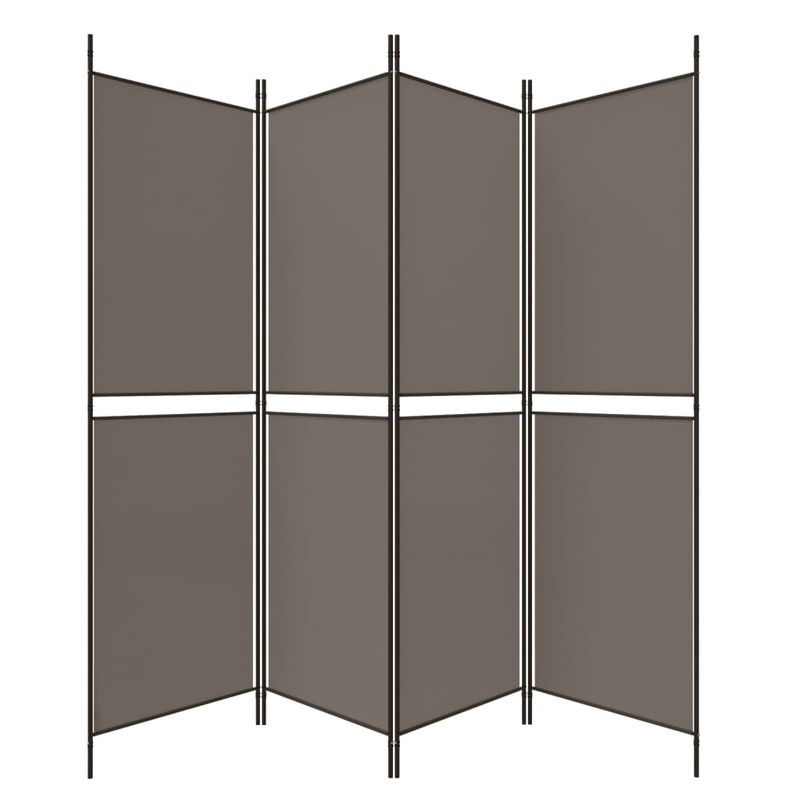 Casa si Gradina - Decoratiuni - Pereti despartitori si paravane - Paravan de camera cu 4 panouri, antracit, 200 x 180 cm, textil - Infinity.ro