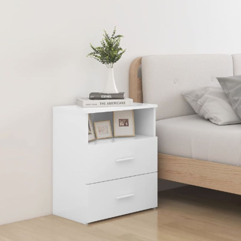 Casa si Gradina - Mobilier - Comode si corpuri - Noptiere - Noptiera, alb, 50x32x60 cm - Infinity.ro