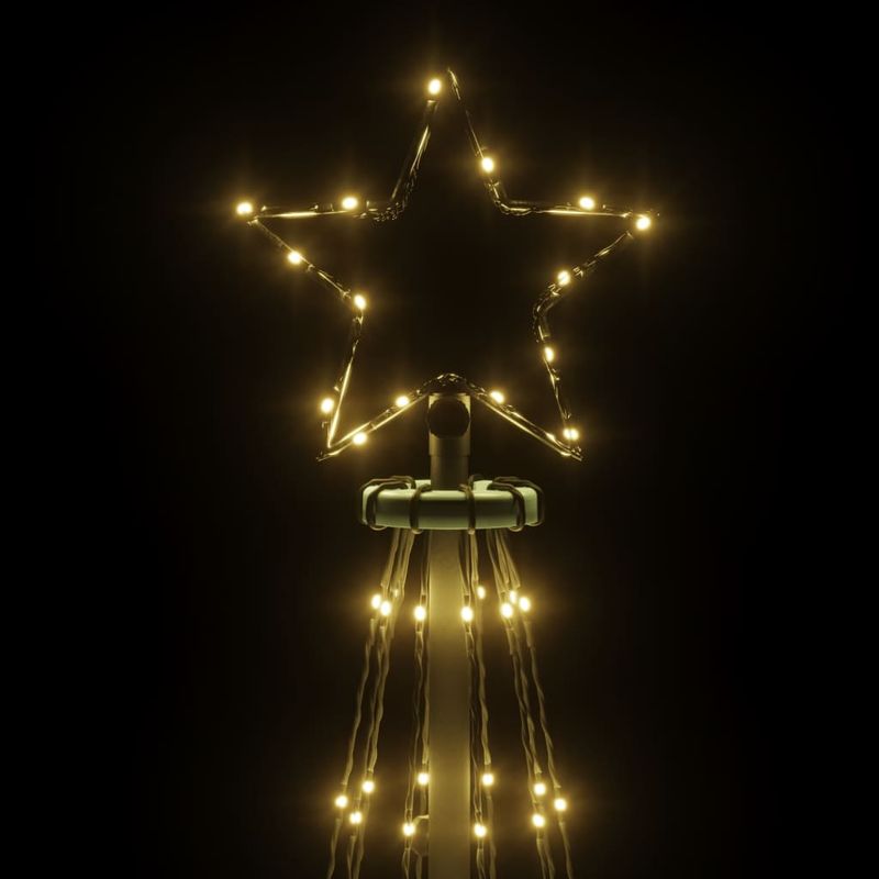 Casa si Gradina - Decoratiuni - Decoratiuni de sezon - Brad de Craciun, 108 LED-uri alb cald, 180 cm, cu tarus - Infinity.ro